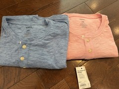 NEW, Lot of 2, Sonoma Super Soft Men’s Henley 3 Button T-Shirts, Size XXL