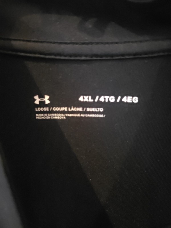 New Men's UNDER ARMOUR Tech ½ Zip LS Loose Shirt Top BLACK 4XL 4TG 4EG Big Man gallery