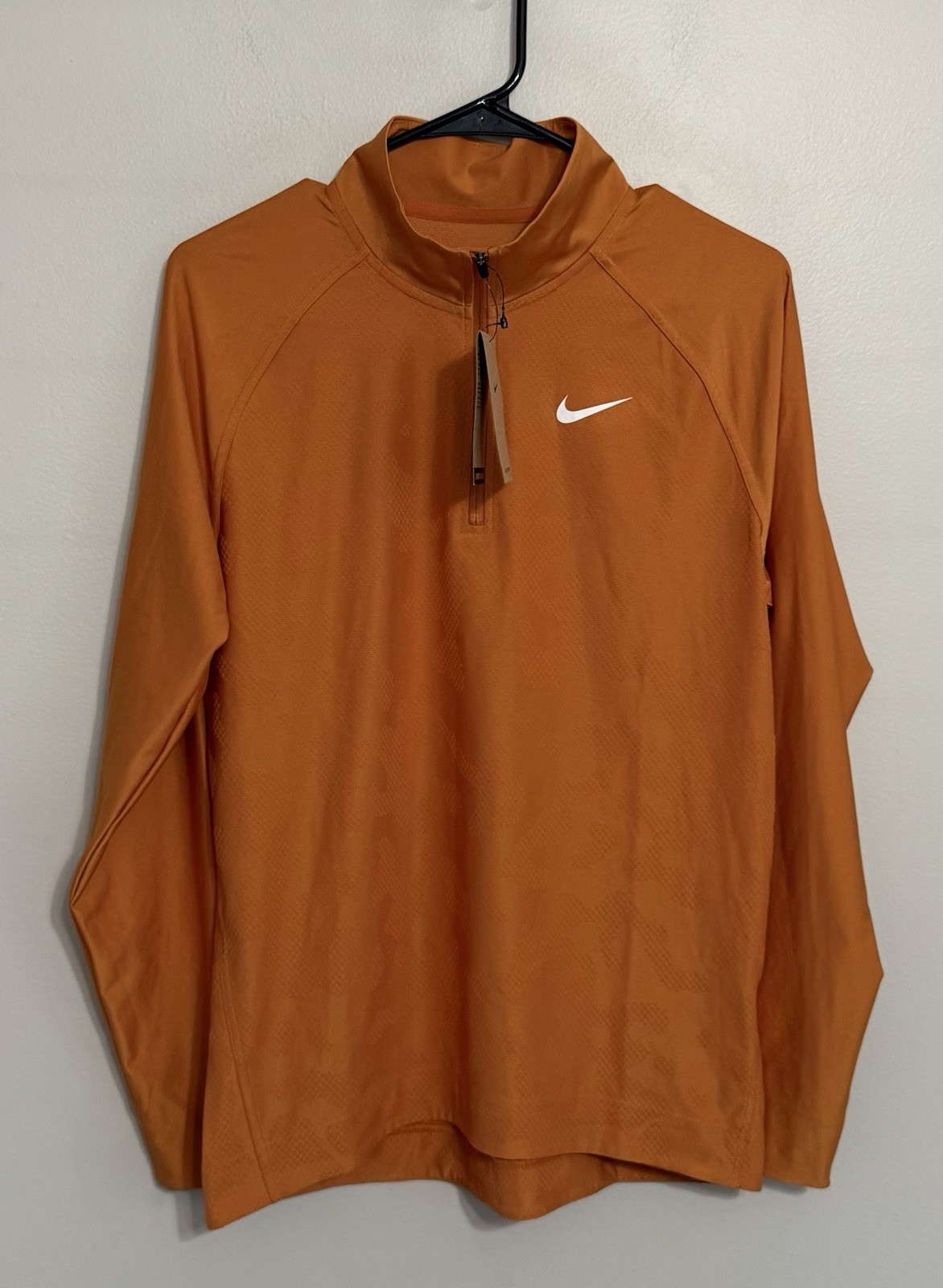 NWT Nike Dri-Fit ADV Men's S Tour Vapor 1/4 Zip Orange Golf Pullover DR5281-815 gallery