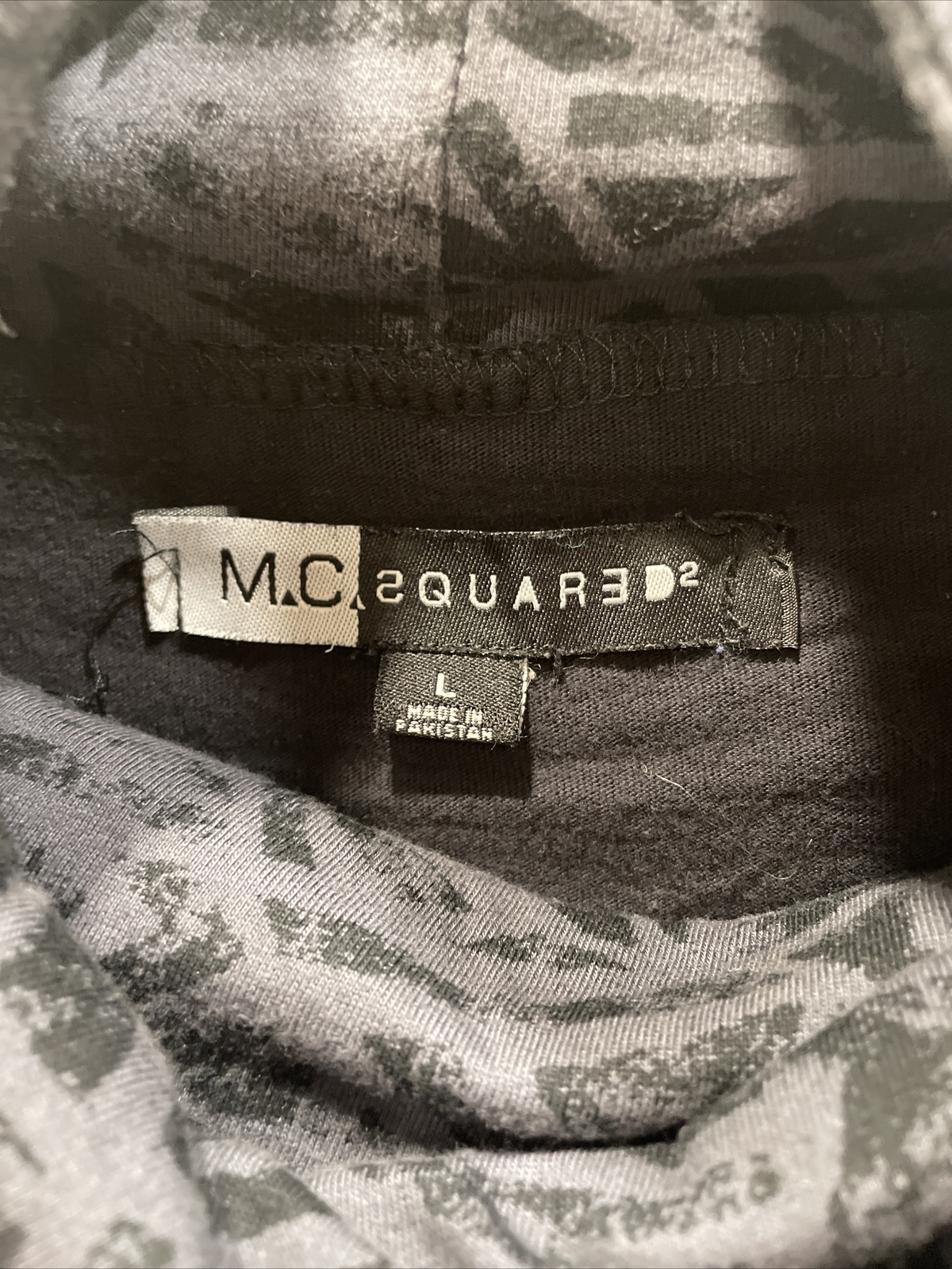 Mc Squared Mens Long Sleeve Oversized Turtleneck Mens Size Large Black gallery