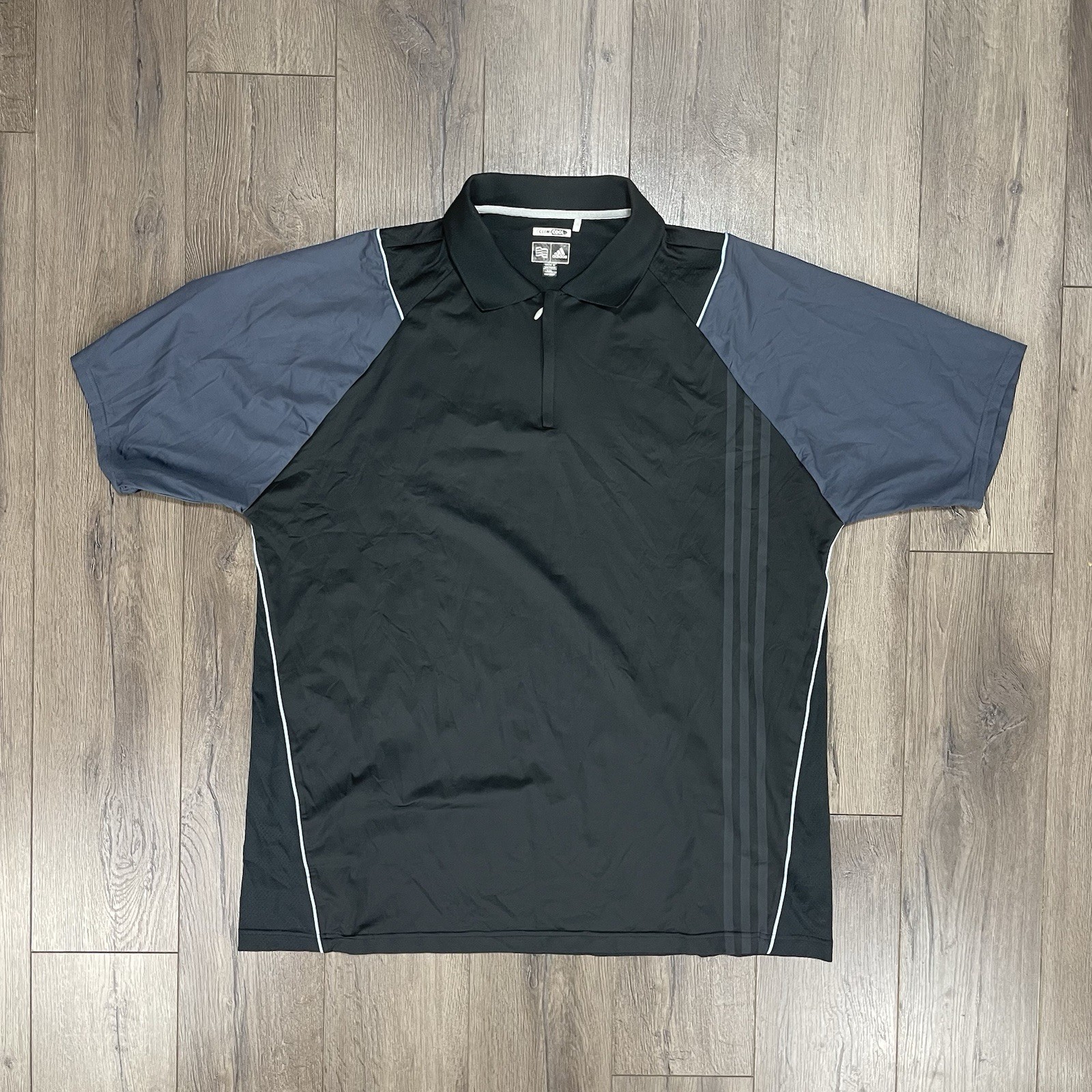 Adidas Shirt 1/4 Zip Pullover Climacool Golf Running Active Athletic Sz XXL 2XL gallery