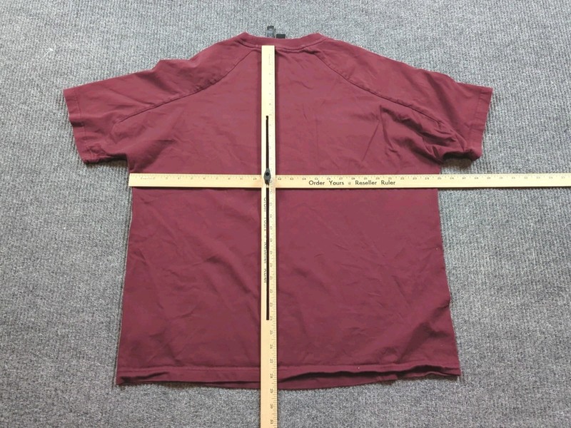 Adidas Shirt Mens XL Maroon Gameday Short Sleeve T-shirt Crew Neck Logo gallery