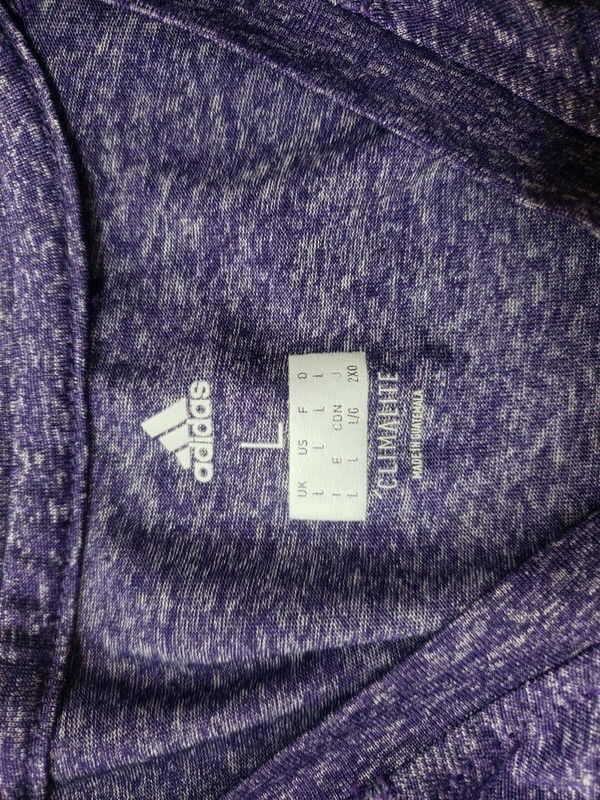 Adidas Mens Climalite Performance T Shirt Large Space Dye Purple Orlando City FC gallery