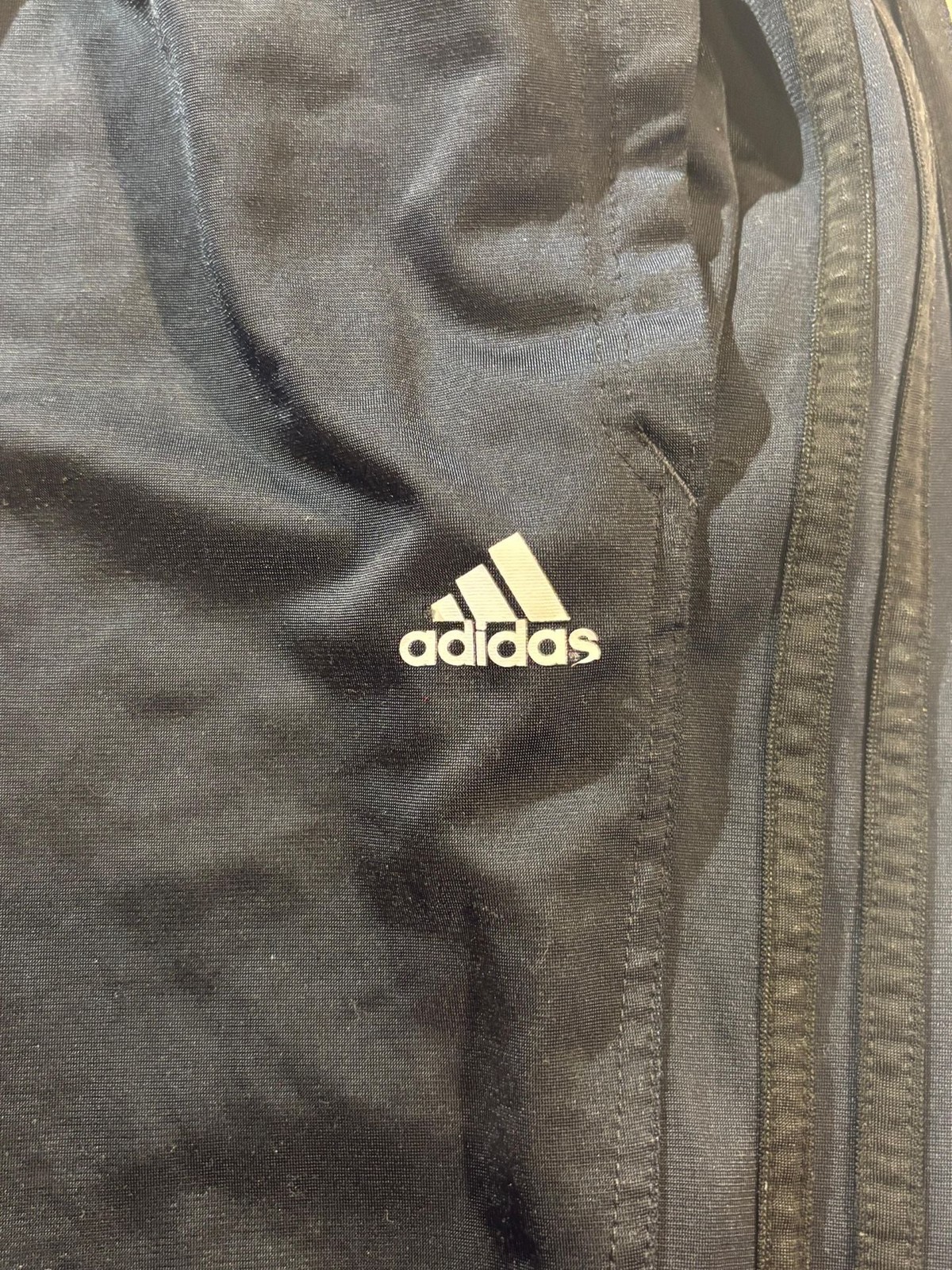 Adidas Climalite Athletic SweatPants Black Medium with Drawstring Men’s Medium gallery