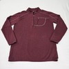 Tasc Performance Cloud French Terry 1/4 Zip Pullover Sweater Maroon Men's XL gallery