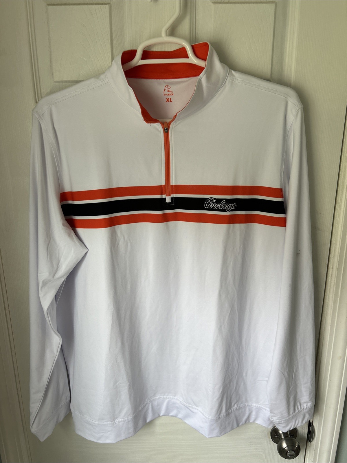 Rhoback Men's Gameday Q-Zip 1/4 Zip Qzip Oklahoma State OSU Cowboys Size XL NWOT gallery
