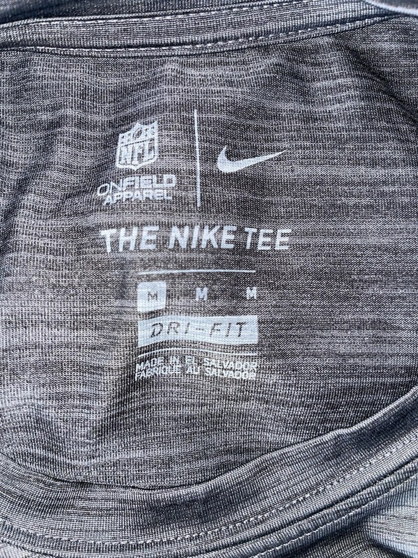 New Orleans Saints Shirt Mens Med Gray Nike NFL Dri-FIT Long Sleeve Athletic Top gallery