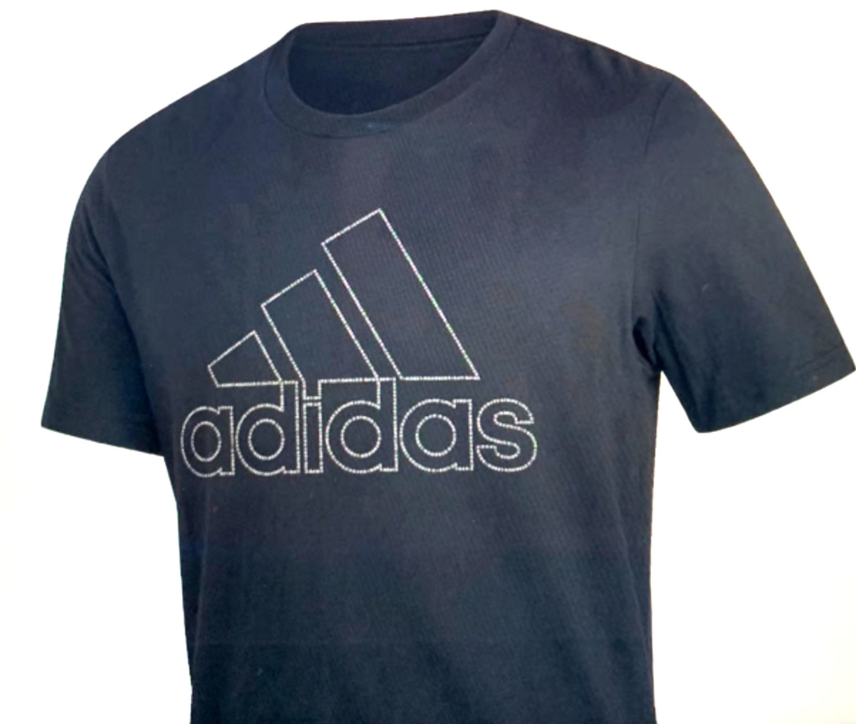 Adidas NEW Mens Large Black Amplifier Tee Logo Graphic 100% Cotton T-Shirt Crew gallery