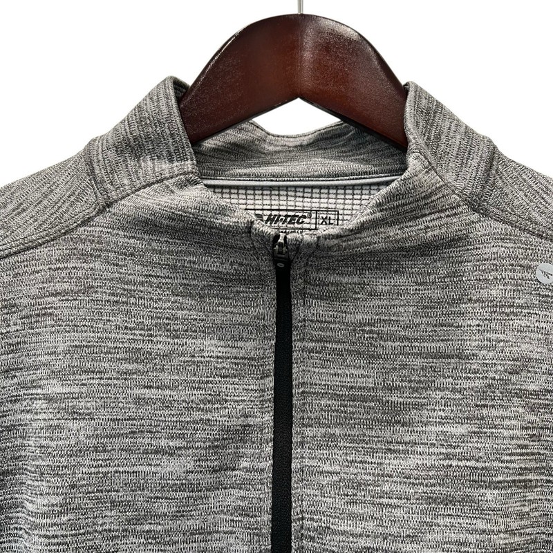 Hi-Tec Men’s Gray Quarter Zip Performance Pullover Activewear Shirt Size XL gallery