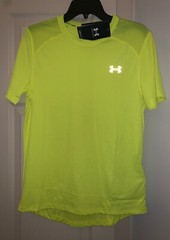 NWT Under Armour CoolSwitch Run Men’s Small High Visibility Yellow S/S T-shirt
