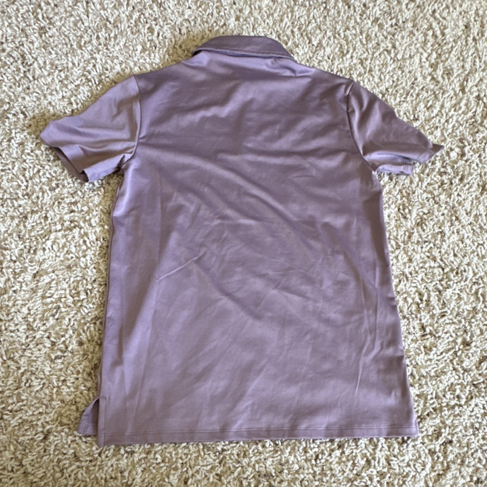 All in Motion Men's Purple Abstract Polo Short Sleeve Shirt Size S gallery