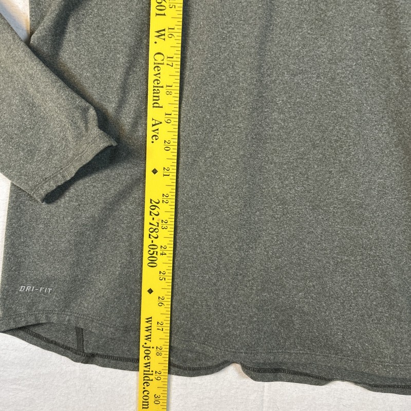 Nike Running Dri-Fit Long Sleeve 1/4 Zip Mens Large Gray Element 504606-355 gallery