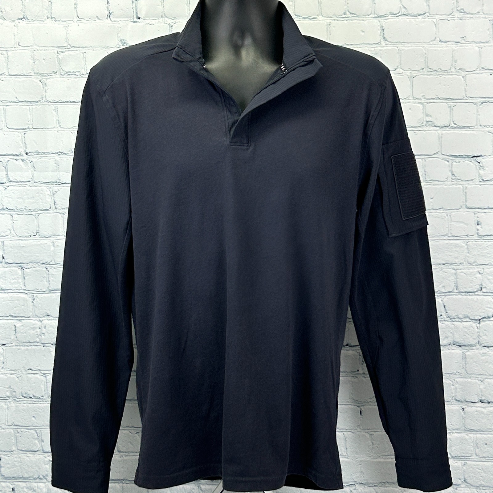 Under Armour Tactical Combat 1/4 Quarter Zip Shirt Blue Loose 1351792 M Medium gallery