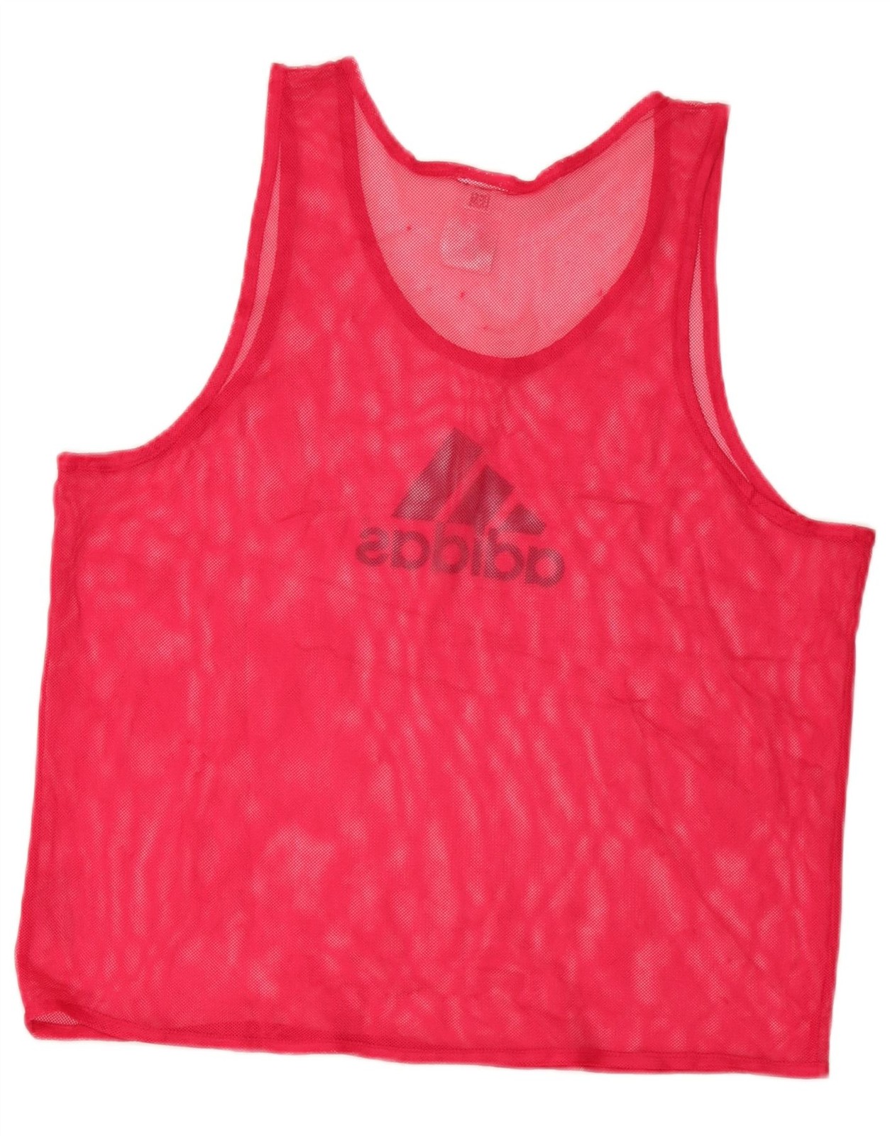Adidas Mens See Through Graphic Vest Top Large Pink Polyester AG10 gallery