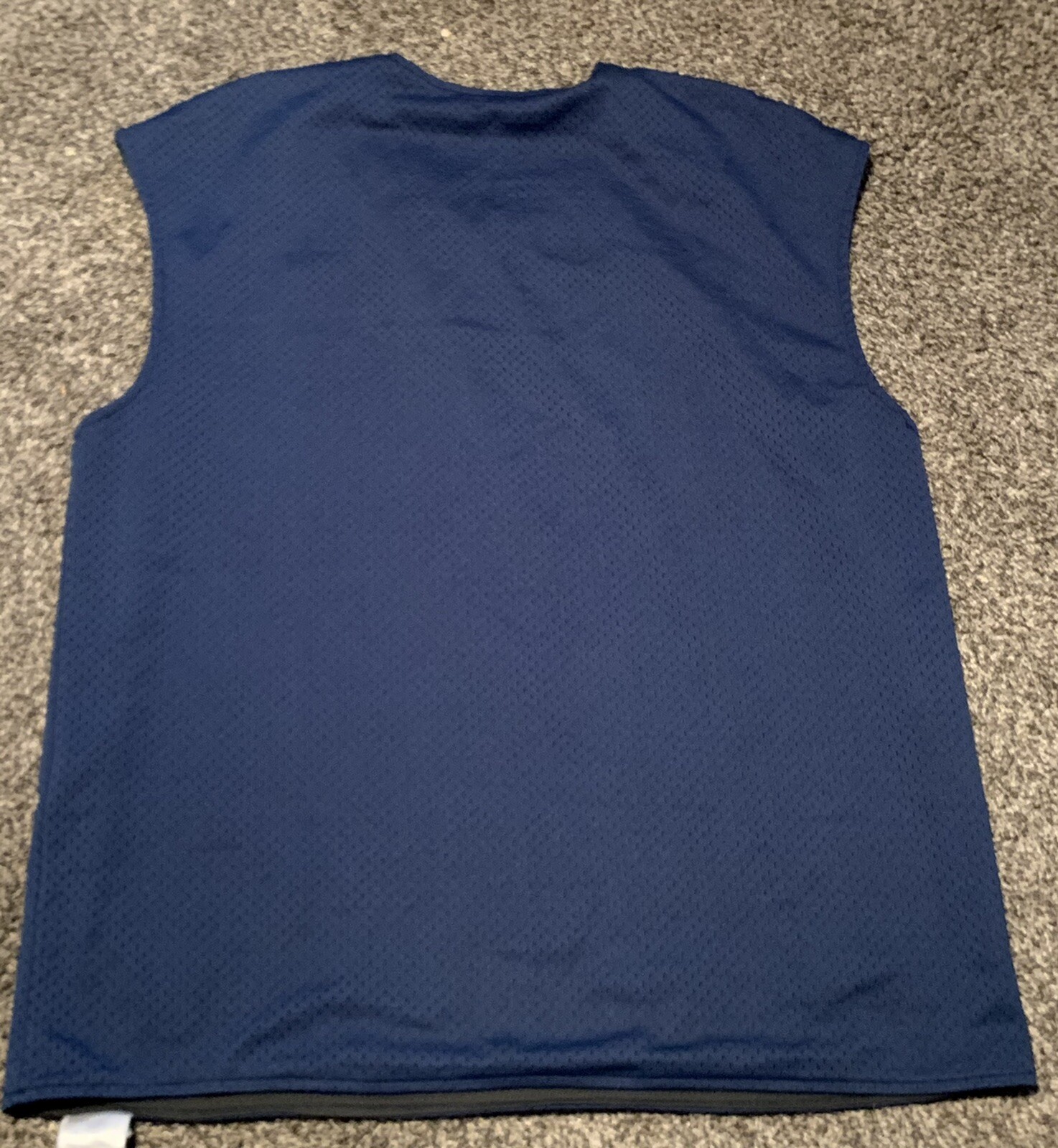 Vintage Nike Player Reversible Authentic Jersey Black Blue Size XL V Neck gallery