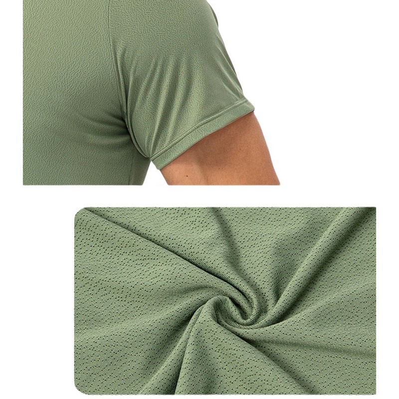 Men Quick Dry Breathable Round Neck T-Shirt Fitness Running Sports Tops YL5051 gallery