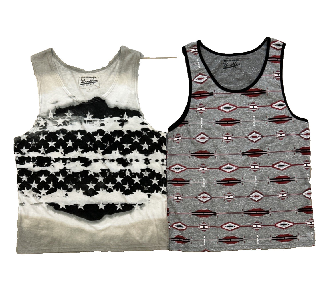 Trademark Brooklyn Cloth Tank Tops 2 Large Patriotic Stars & Southwestern Design gallery