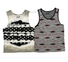 Trademark Brooklyn Cloth Tank Tops 2 Large Patriotic Stars & Southwestern Design