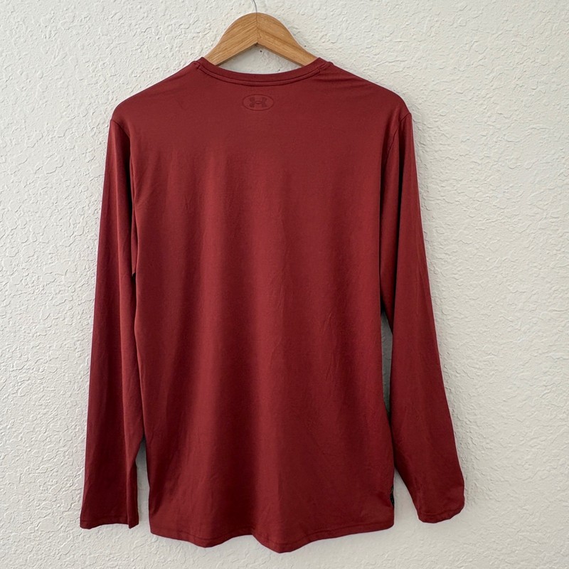 Under Armour Rush Energy Mens Long Sleeve Training Shirt Size M Cinnamon NWT gallery