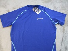 Tesla Cycling Shirt Mens XL Blue Compression Performance Training Base Layer
