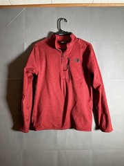 North Face Pullover Mens Small Red 1/4 Zip Fleece Outdoor Jacket NF0A3SO7 FA19