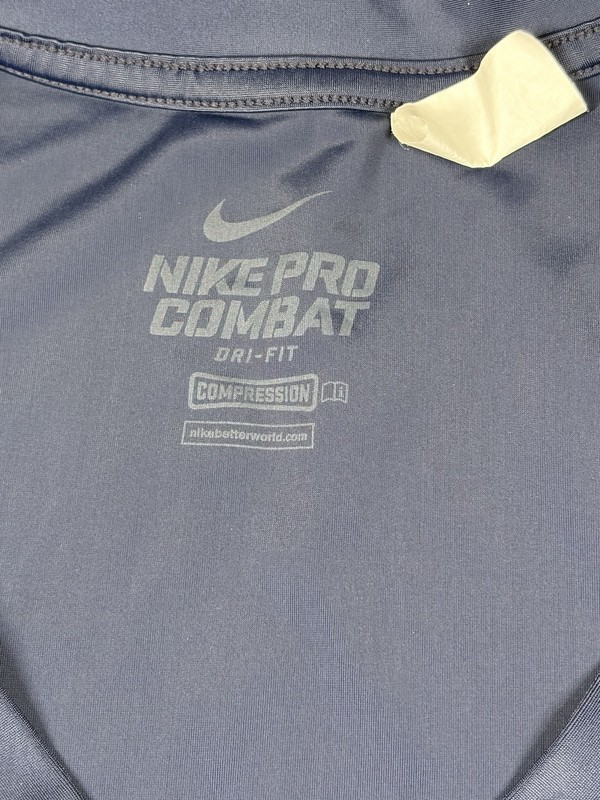 Nike Pro Combat LeBron James Padded Compression Shirt Mens Large Blue Sleeveless gallery