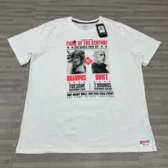 Project Rock Red One Fight Krampus Drift T-Shirt Mens Size 3XL 6003013 White $35