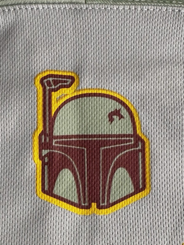 STAR WARS Boba Fett #80 Bounty Hunter Football Jersey Small Empire Strikes Back gallery