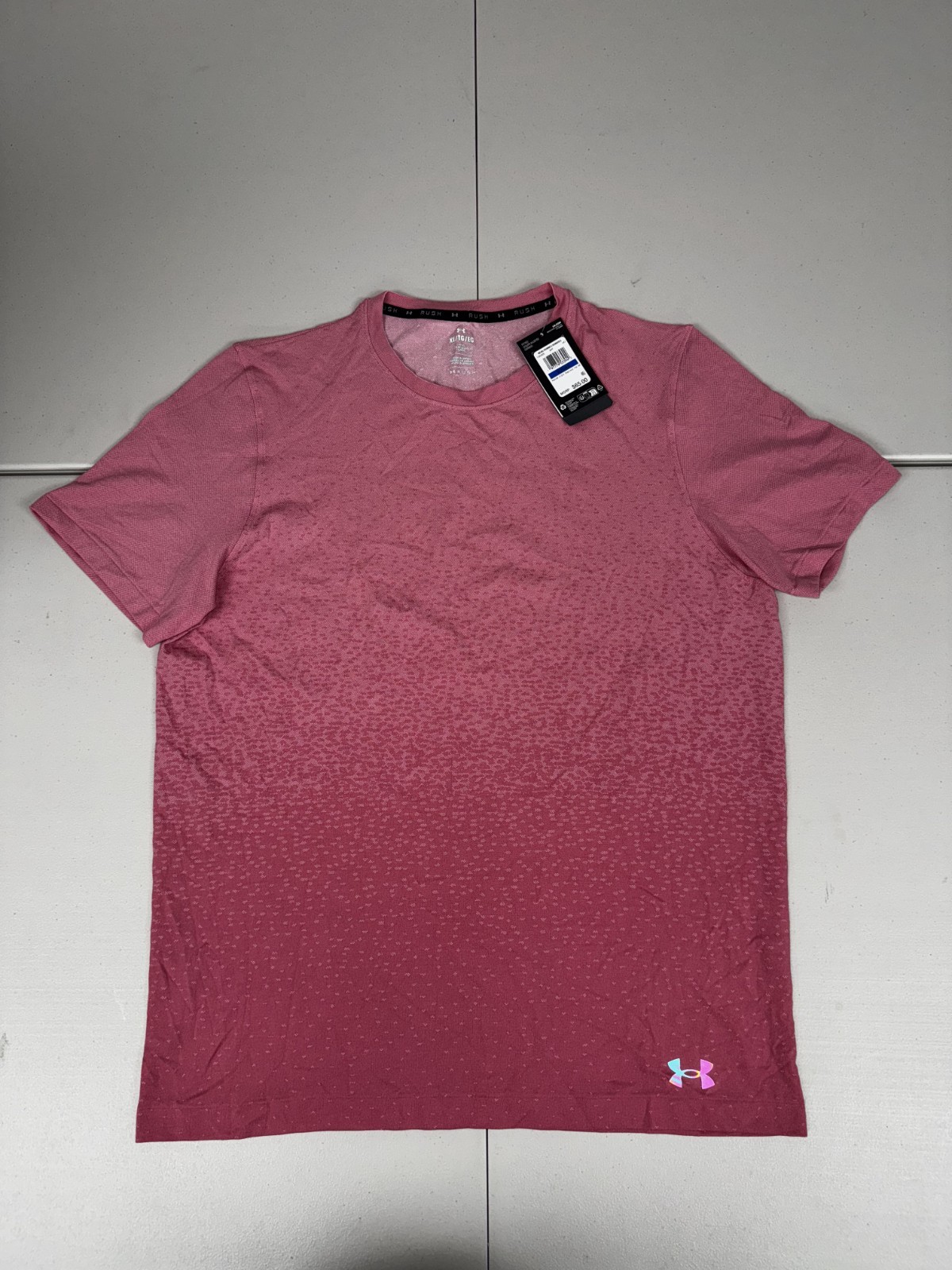 Under Armour Men's Vanish Elite Seamless Rush Shortsleeve Pink 1385805-647 XL gallery