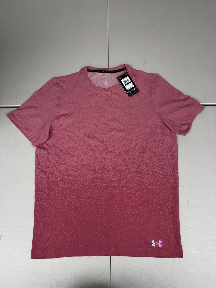 Under Armour Men's Vanish Elite Seamless Rush Shortsleeve Pink 1385805-647 XL