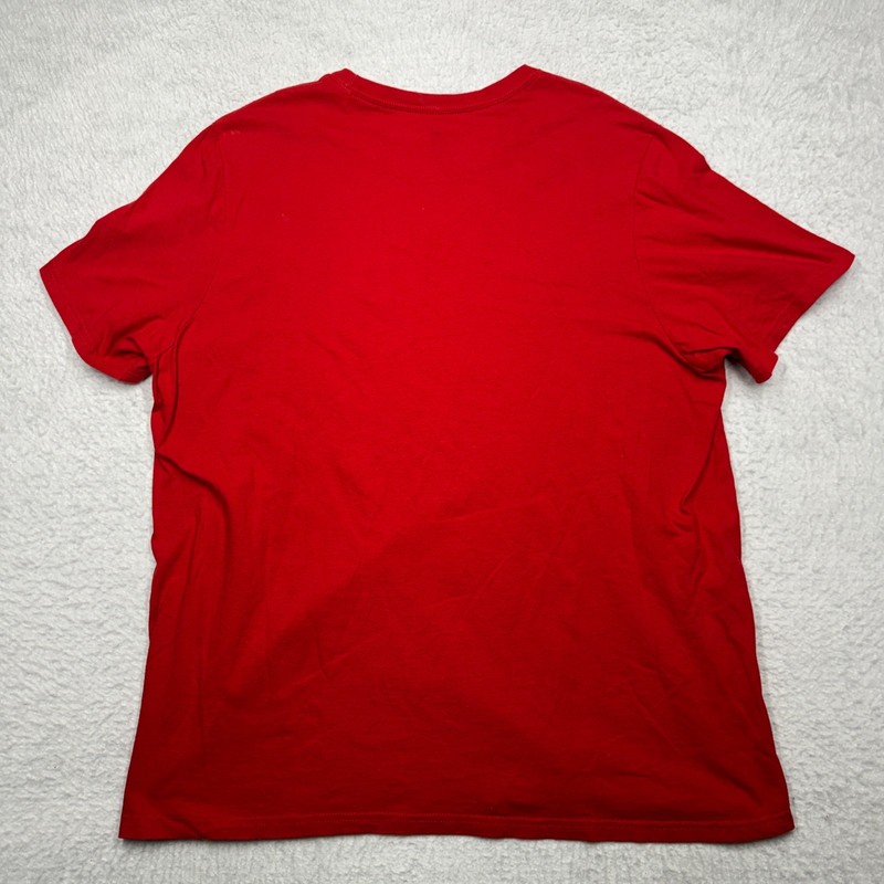 Adidas Amplifier Tee Training T Shirt Red 100% Cotton Men's Size XL gallery