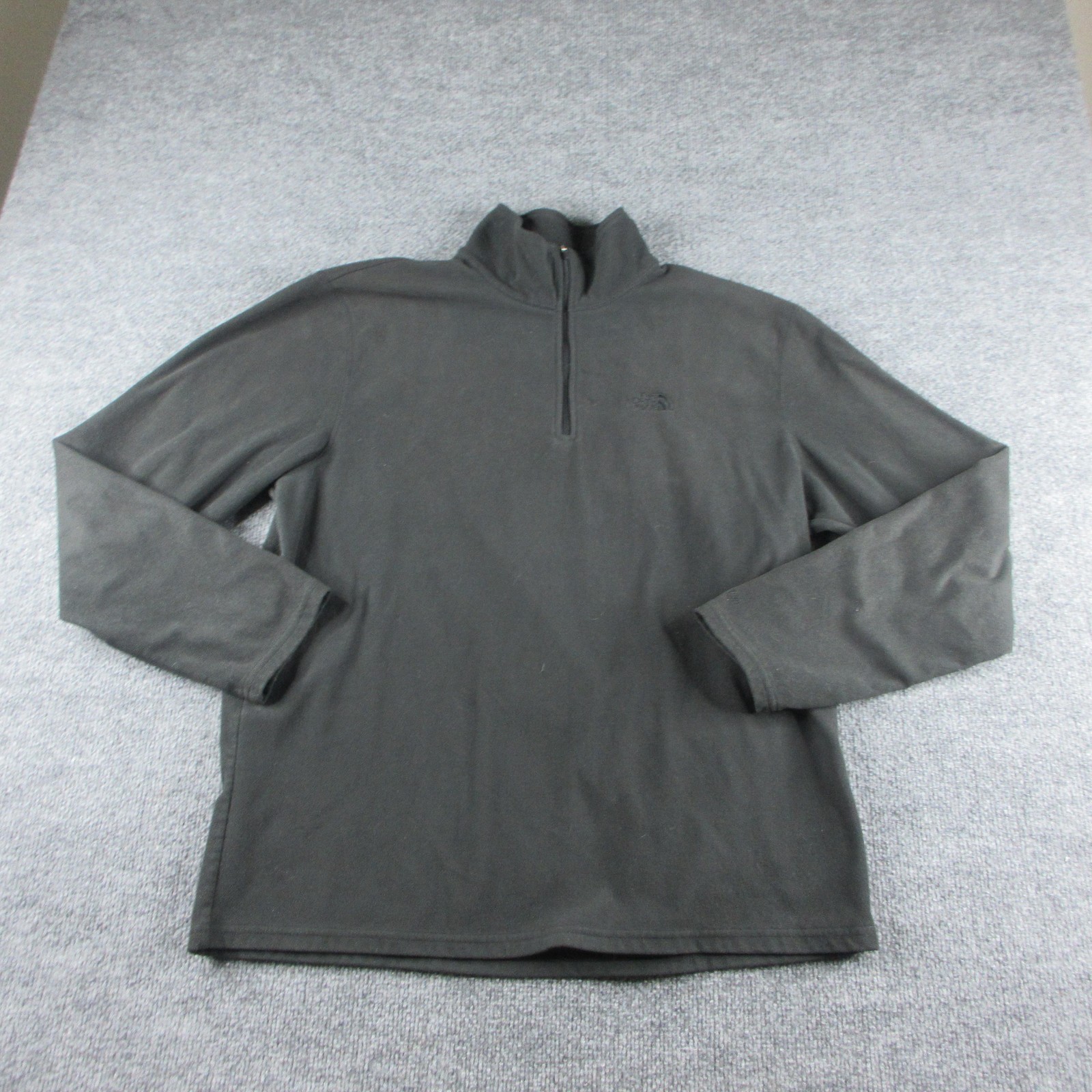 The North Face Pullover Mens L Black Fleece TKA 100 1/4 Zip Hiking Outdoor gallery