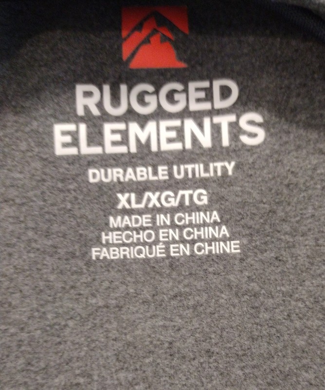 Rugged Elements Durable Utility Long Sleeve Crew Neck Pullover Shirt Mens Grey gallery