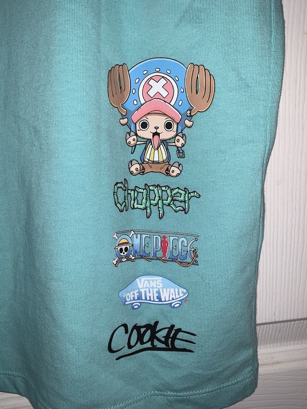 One Piece Chopper x VANS x Cookie Mens Medium AQUA T-shirt NWT gallery