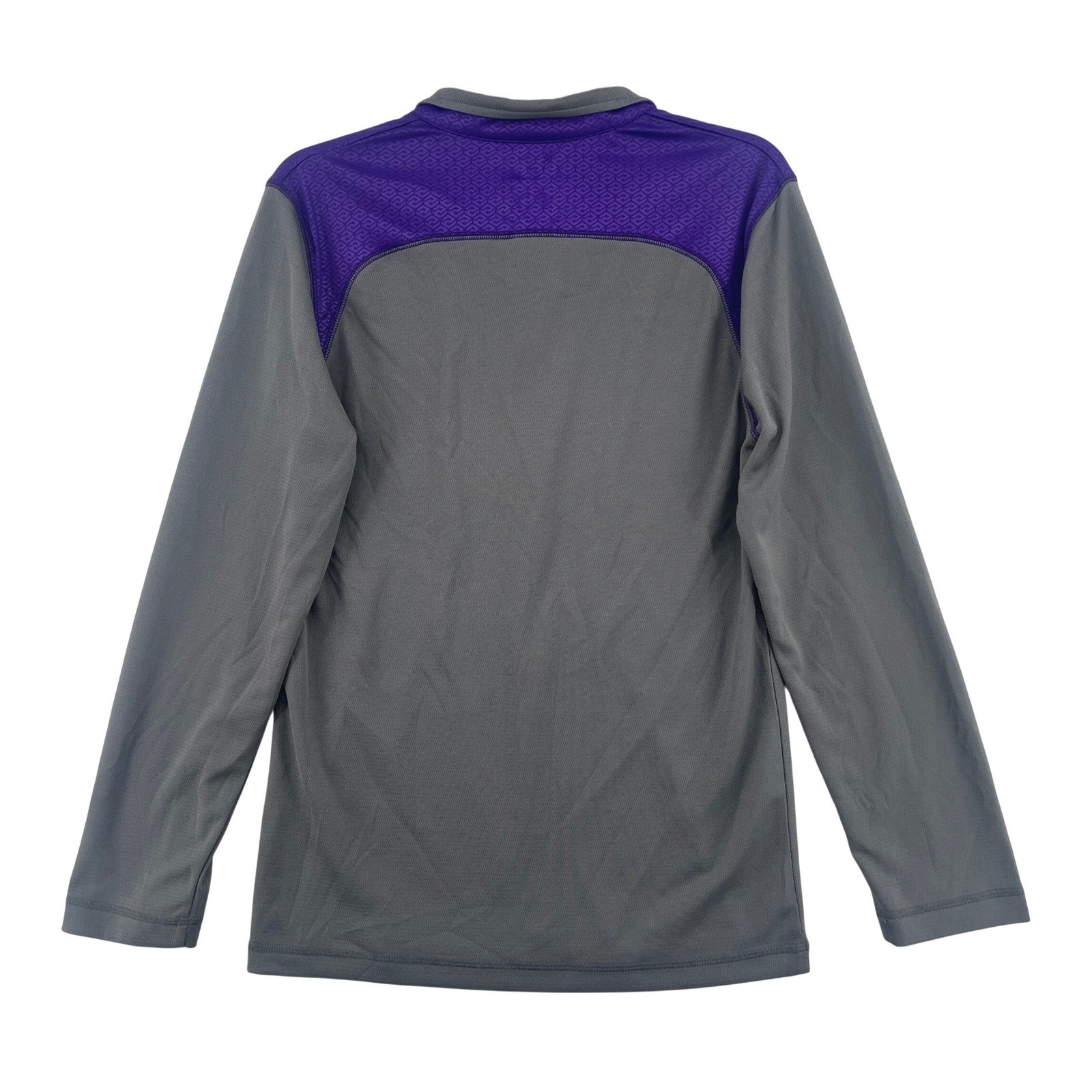 NFL Team Apparel Minnesota Vikings Football TX3 Cool Mens S Gray 1/4 Zip gallery