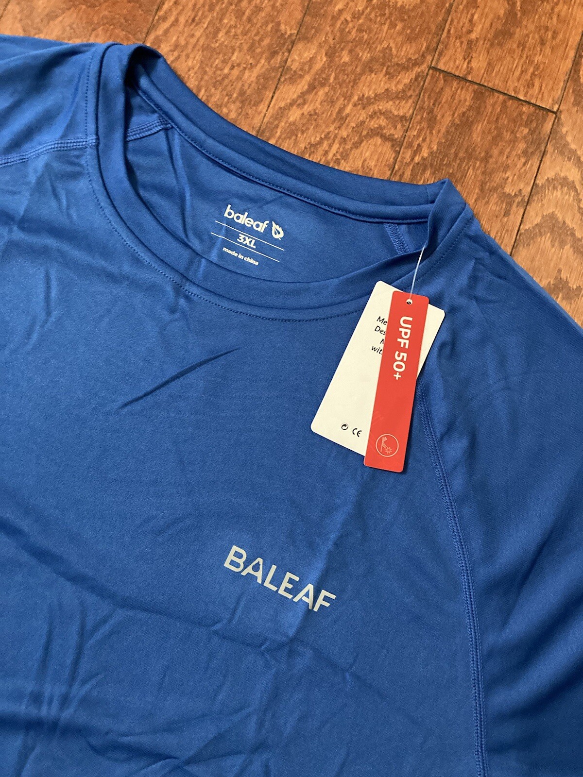 Baleaf Men’s Performance Sun Shirt Size 3XL Long Sleeve Blue Crew Neck Athletic gallery