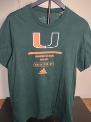 Miami Hurricanes Medium Adidas Amplifier Tee (10245)