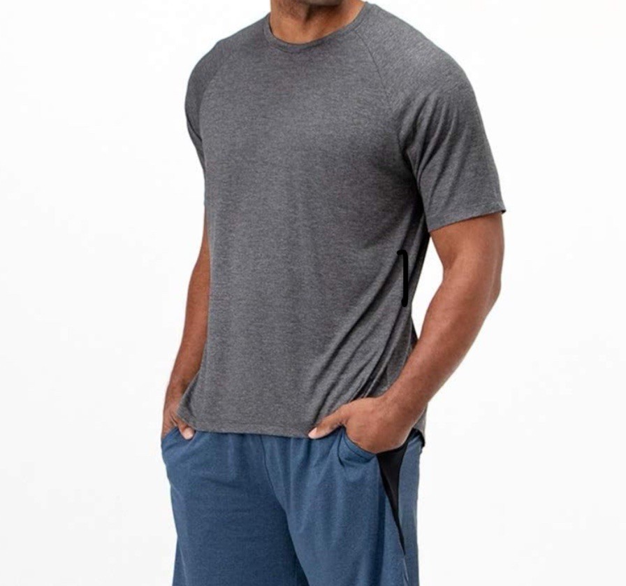 DEVOPS Men’s Sun Protection Dry-Fit Short Sleeve Workout Tee Shirt - Size 3X gallery