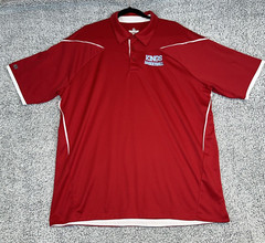 KINGS Basketball Men’s Polo Shirt XXL Red Holloway Dry Excel Polyester FLAW