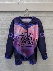 New Zeds Dead Valentine’s Day Forever Hockey Jersey Purple Pink Sz L