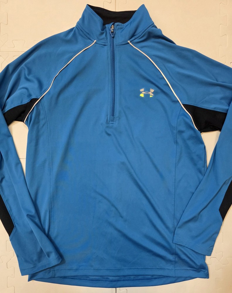 Under Armour Run All Season Men's M Pullover 1/4 Zip Blue Regular Medium