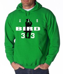 GREEN Larry Bird Boston Celtics “AIR” shirt Hooded SWEATSHIRT HOODIE