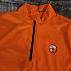 Waggle Golf 1/4 Zip Pullover Mens XL Orange Deer Hunting Performance New W/ Tags