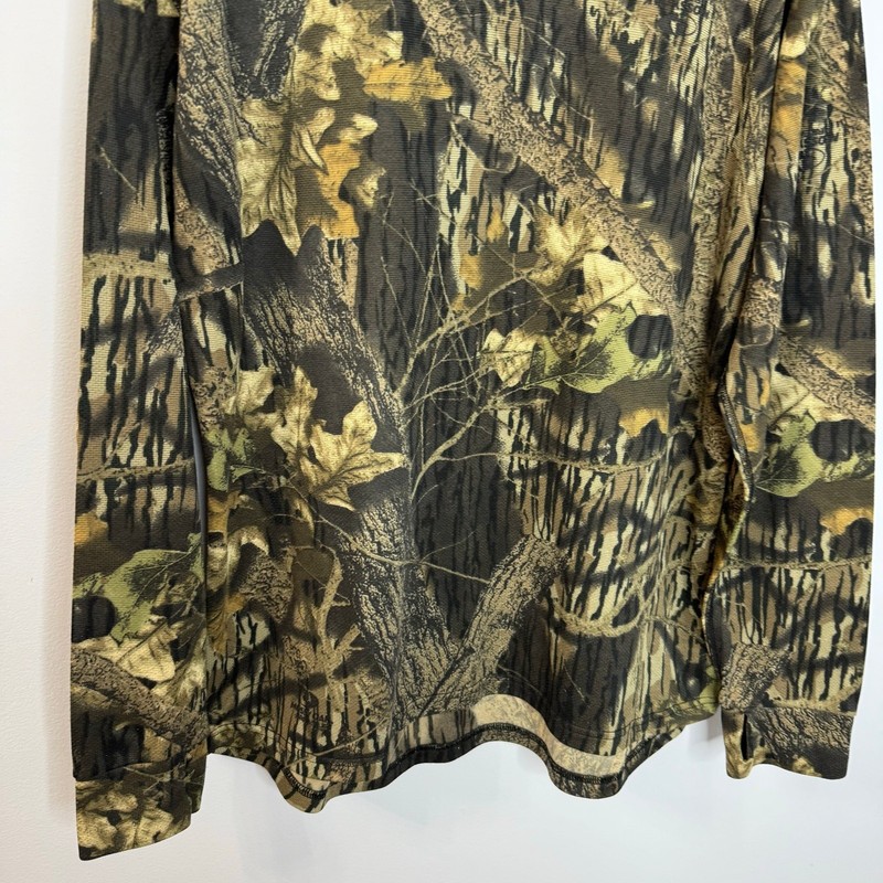 L.L.Bean Men's Base Layer Crew Top Camo Print Hunting Outdoor Men's XXL gallery