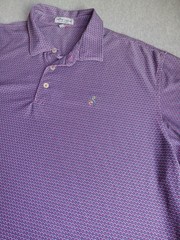 Peter Millar Polo XL Summer Comfort Geometric Stretch Preppy Active Golf