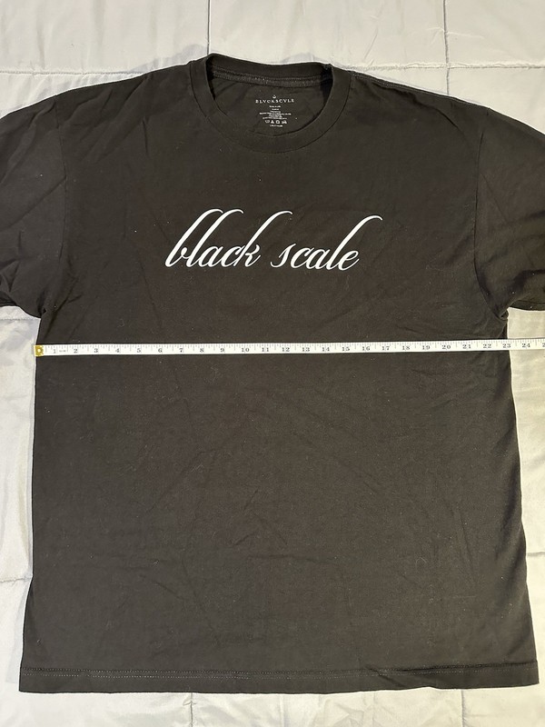 Black Scale Dancing With The Devil Graphic T-Shirt Mens Size XL Black/White gallery