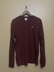 Nike ACG Shirt Men’s Small Oxen Brown Long Sleeve Dri-FIT ADV Goat Rocks Outdoor