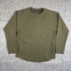 Nike Yoga Dri Fit Textured Long Sleeve Top Men’s Medium Green DV9879