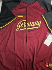 Official USA Drinking German Team Baseball Jersey Shirt SZ L Germany FIFA New