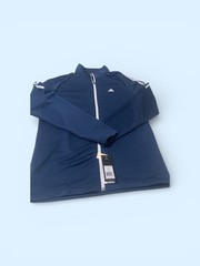 Adidas Men’s Blue French Terry Quarter Zip Size L